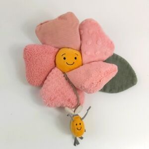 Jellycat fleury petunia bee crinkle plush  baby toy